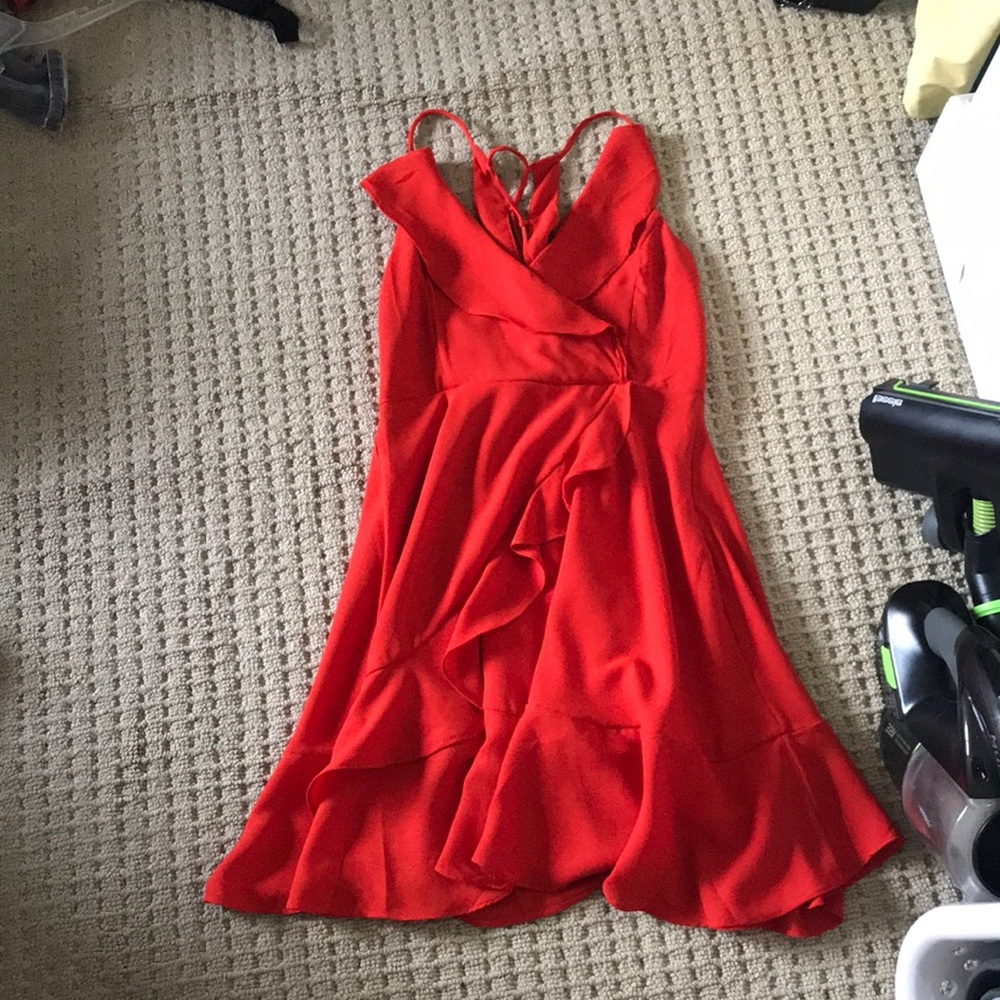 Orange ruffled sundress - Picture 2 of 3